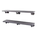 RESTORE Riverstone Grey 36 in. Shelves with L-Shaped Brackets by Pipe Decor