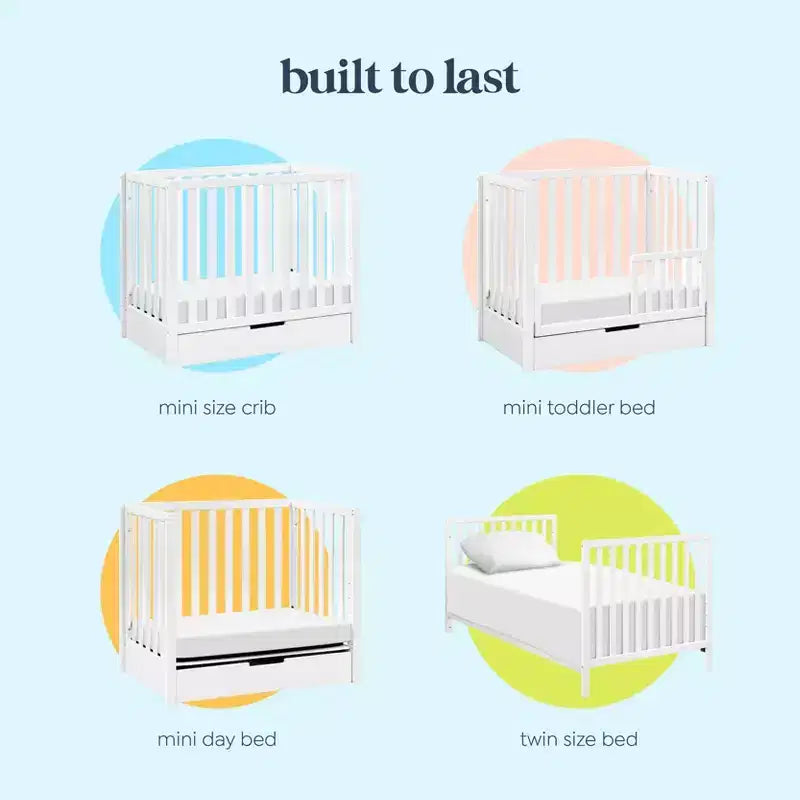 Carter's by daVinci Colby 4-in-1 Convertible Mini Crib with Trundle