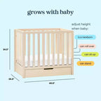Carter's by daVinci Colby 4-in-1 Convertible Mini Crib with Trundle
