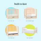 Carter's by daVinci Colby 4-in-1 Convertible Mini Crib with Trundle