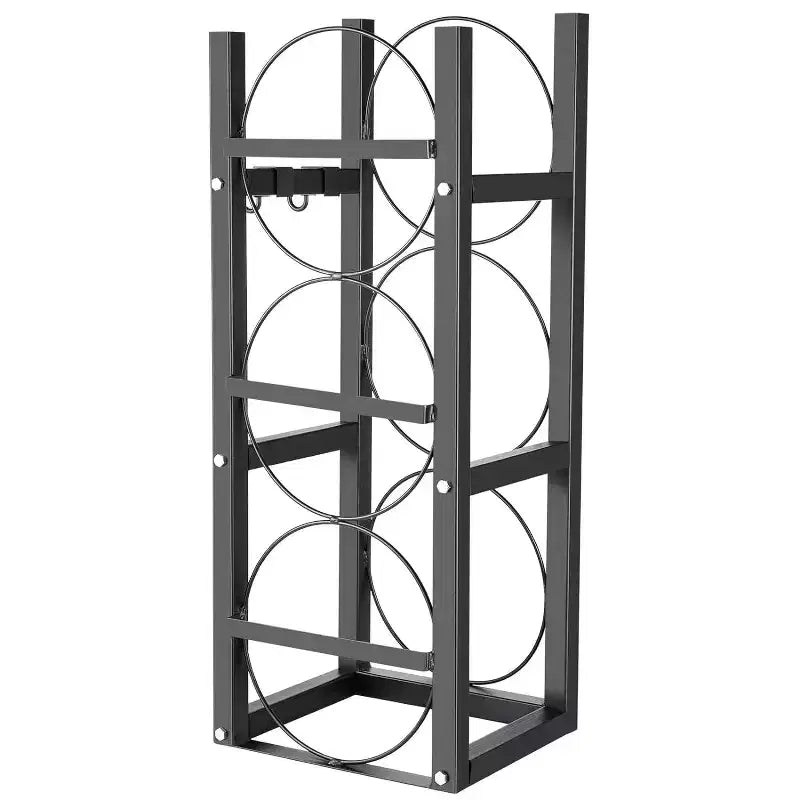 Support de bouteilles de réfrigérant – Peut contenir 3 cylindres de 13,6 kg | Support robuste et peu encombrant pour bouteilles de fréon, d'oxygène et d'azote