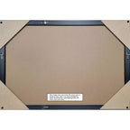 Amanti Art Downton Black Non-Beveled Wood Framed Bathroom Vanity Wall Mirror