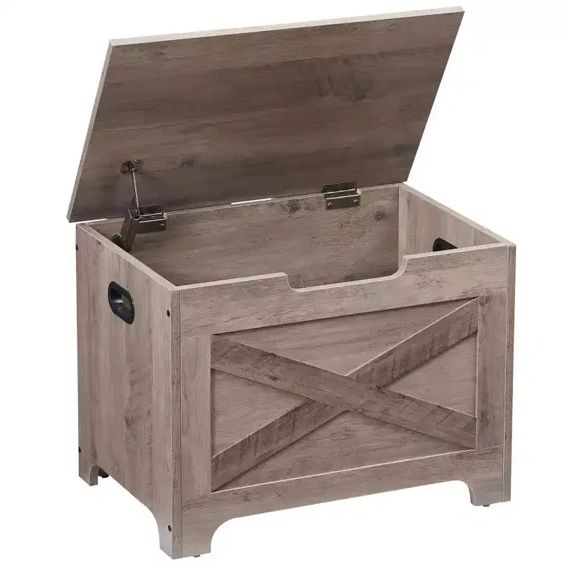 Storage Bench with Lift Top, Wooden Storage Chest for Entryway and Bedroom
