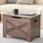 Storage Bench with Lift Top, Wooden Storage Chest for Entryway and Bedroom