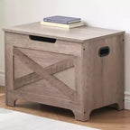 Storage Bench with Lift Top, Wooden Storage Chest for Entryway and Bedroom