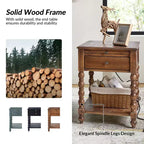 Esther 26 Tall End Table with Built-in Charging Outlets Set of 2|ARTFUL LIVING DESIGNS