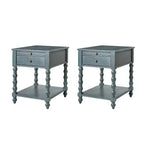 Esther 26 Tall End Table with Built-in Charging Outlets Set of 2|ARTFUL LIVING DESIGNS
