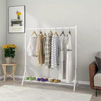 Heavy Duty Freestanding Garment Rack with 8 Adjustable Wire Shelves & 5 Clothes Rails, Portable Adjustable Closet Organizer Wardrobe Clothes Rack