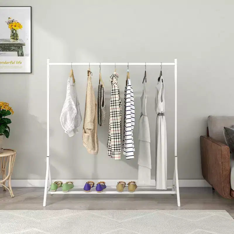 Heavy Duty Freestanding Garment Rack with 8 Adjustable Wire Shelves & 5 Clothes Rails, Portable Adjustable Closet Organizer Wardrobe Clothes Rack