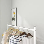 Heavy Duty Freestanding Garment Rack with 8 Adjustable Wire Shelves & 5 Clothes Rails, Portable Adjustable Closet Organizer Wardrobe Clothes Rack