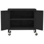 Meuble de rangement robuste CLIHOME, classeur autoportant avec roulettes pour le bureau à domicile, style industriel