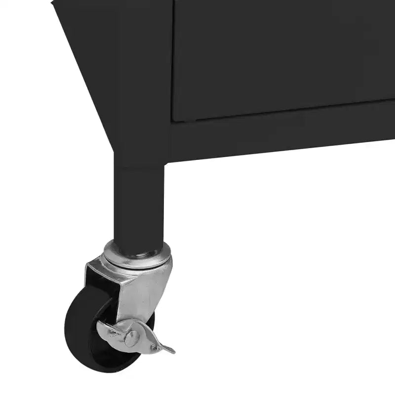 Meuble de rangement robuste CLIHOME, classeur autoportant avec roulettes pour le bureau à domicile, style industriel
