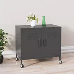 Meuble de rangement robuste CLIHOME, classeur autoportant avec roulettes pour le bureau à domicile, style industriel
