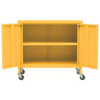 Meuble de rangement robuste CLIHOME, classeur autoportant avec roulettes pour le bureau à domicile, style industriel