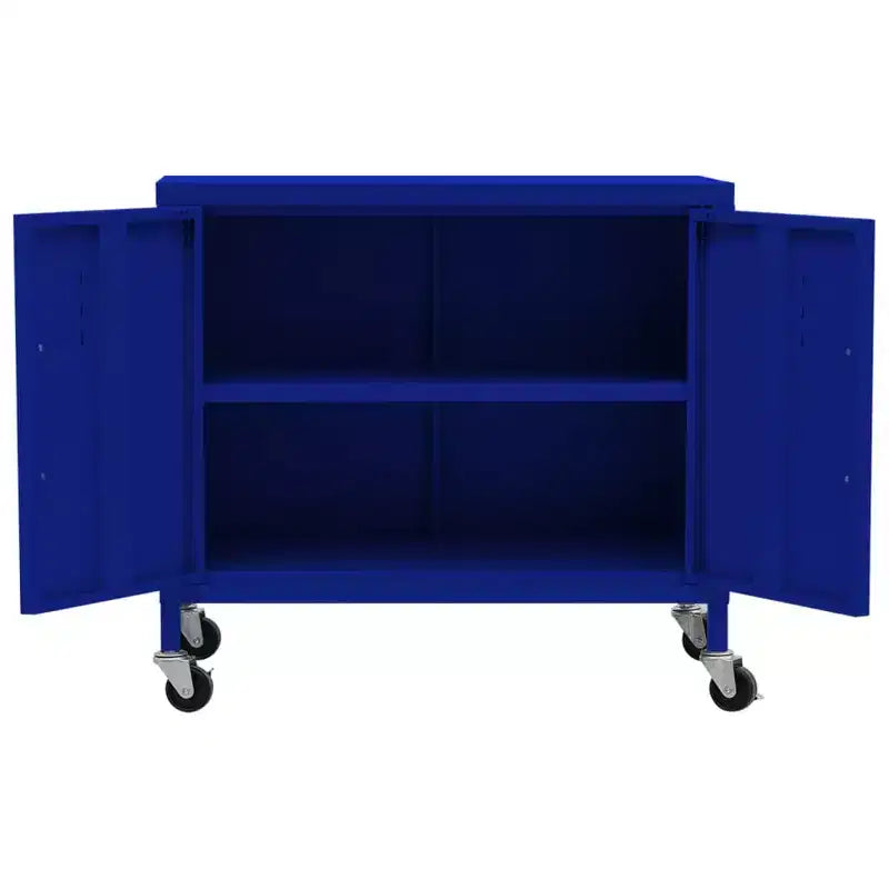 Meuble de rangement robuste CLIHOME, classeur autoportant avec roulettes pour le bureau à domicile, style industriel