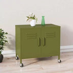 Meuble de rangement robuste CLIHOME, classeur autoportant avec roulettes pour le bureau à domicile, style industriel