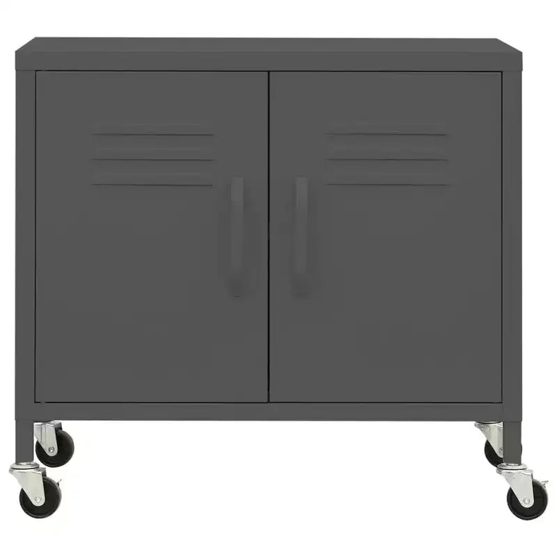 Meuble de rangement robuste CLIHOME, classeur autoportant avec roulettes pour le bureau à domicile, style industriel