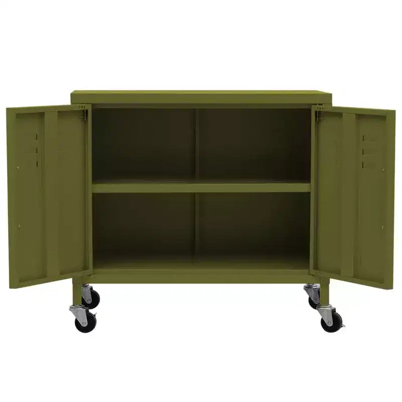 Meuble de rangement robuste CLIHOME, classeur autoportant avec roulettes pour le bureau à domicile, style industriel