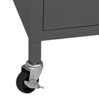 Meuble de rangement robuste CLIHOME, classeur autoportant avec roulettes pour le bureau à domicile, style industriel