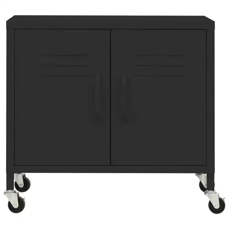 Meuble de rangement robuste CLIHOME, classeur autoportant avec roulettes pour le bureau à domicile, style industriel