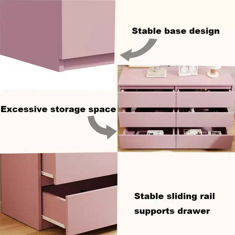 6-Drawer DresserNursery & Kids Storage, Nursery Essentials, Kids Room Storage, Durable Bedroom Dresser