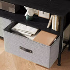 Meuble TV commode 127 cm Meuble de divertissement avec rangement Meuble TV pour chambre à coucher Petit meuble TV commode avec tiroirs et étagères, console TV et multimédia