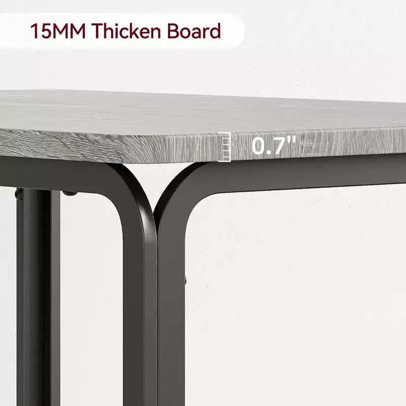 COZONY Ensemble table de salle à manger 3 pièces pour 2 avec chaises rembourrées, ensemble table et chaises de cuisine carrées pour petits espaces et coin petit-déjeuner