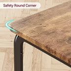 COZONY Ensemble table de salle à manger 3 pièces pour 2 avec chaises rembourrées, ensemble table et chaises de cuisine carrées pour petits espaces et coin petit-déjeuner