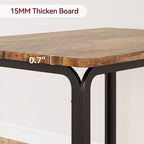 COZONY Ensemble table de salle à manger 3 pièces pour 2 avec chaises rembourrées, ensemble table et chaises de cuisine carrées pour petits espaces et coin petit-déjeuner
