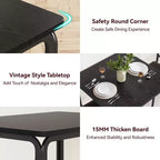 COZONY Ensemble table de salle à manger 3 pièces pour 2 avec chaises rembourrées, ensemble table et chaises de cuisine carrées pour petits espaces et coin petit-déjeuner
