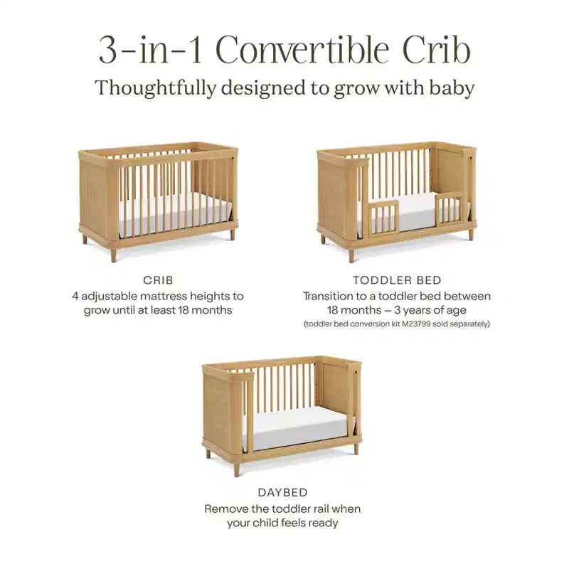 Namesake Marin with Cane 3-in-1 Convertible Crib