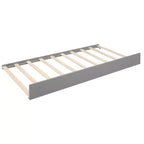Lit de repos double XL avec 2 lits gigognes et étagères de rangement, cadre de canapé en bois avec port de chargement USB et 1 lampe offerte,