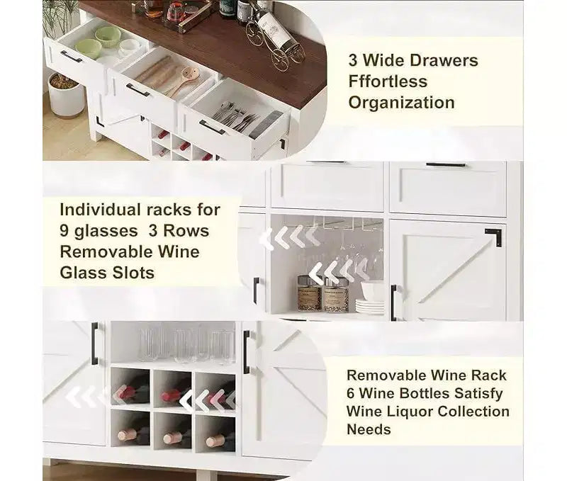 Modern Buffet Sideboard with Storage