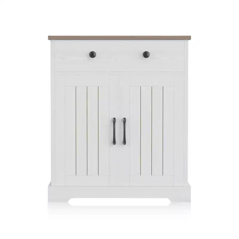 Space-Saving Particleboard Cabinet with Two Doors