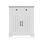 Space-Saving Particleboard Cabinet with Two Doors