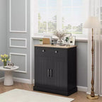 Space-Saving Particleboard Cabinet with Two Doors