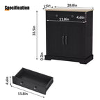 Space-Saving Particleboard Cabinet with Two Doors