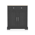 Space-Saving Particleboard Cabinet with Two Doors