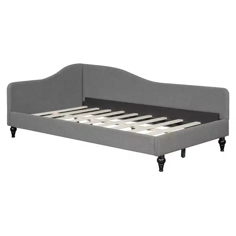 GDFStudio Gene L-Shaped Linen Daybed with Solid Wood Legs
