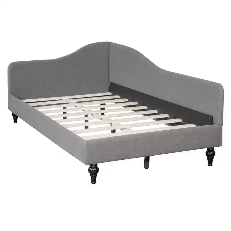 GDFStudio Gene L-Shaped Linen Daybed with Solid Wood Legs