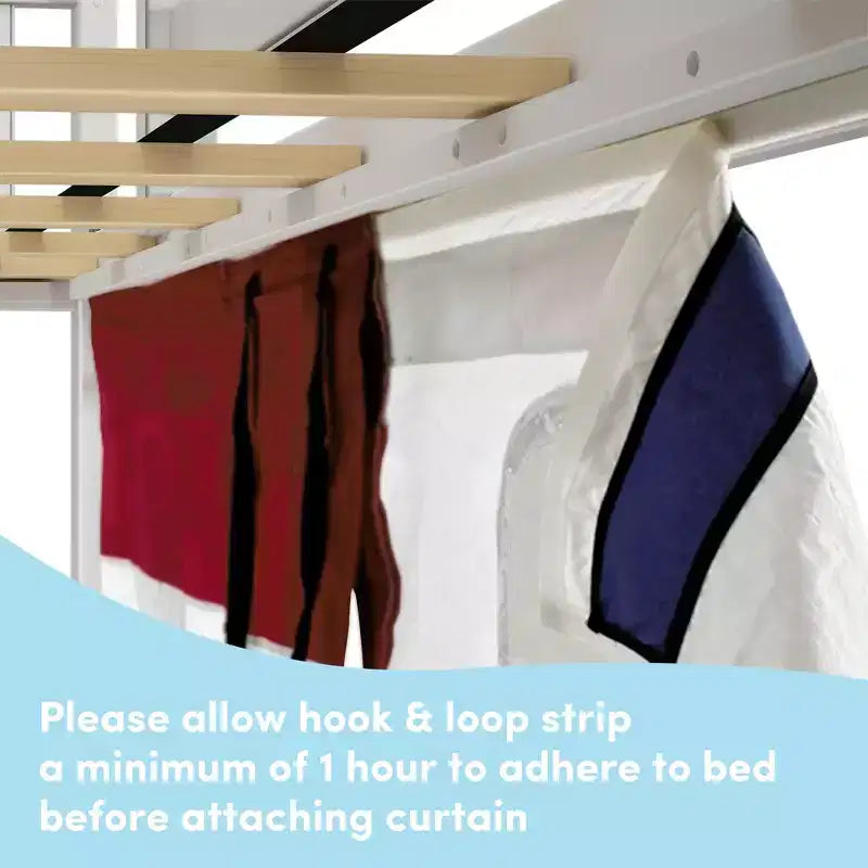 Twin Low Loft With Easy Slide & Firetruck Curtain