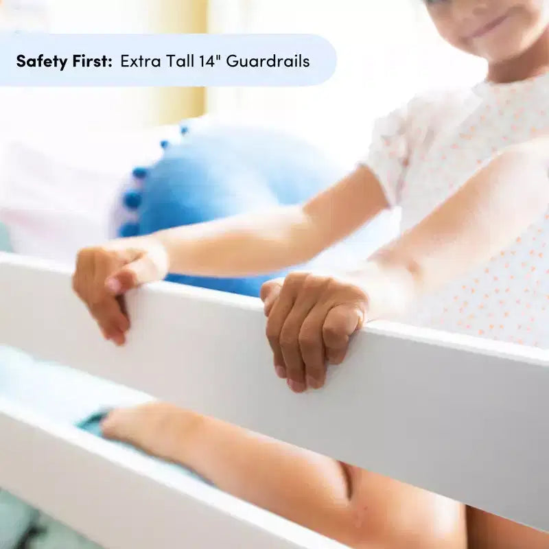 Twin Low Loft With Easy Slide & Firetruck Curtain