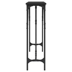 Clihome Entryway Console Table with Adjustable Feet, Industrial Design for Modern Living Room & Hallway-Black