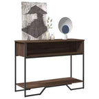 Clihome Modern Warm Spacious Sonoma Console Table for Entryway, Sturdy Capacity Hallway Table