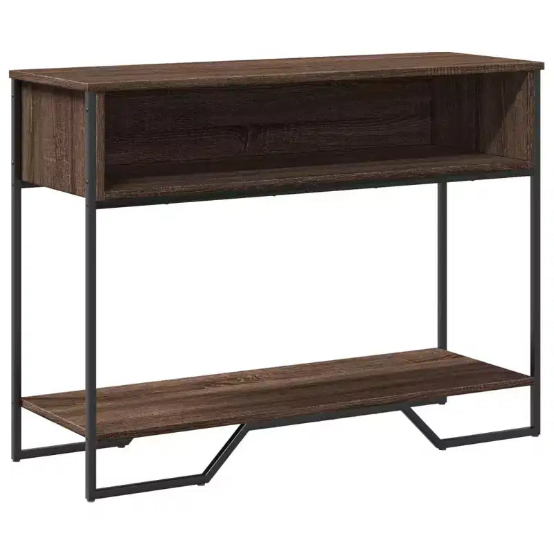 Clihome Modern Warm Spacious Sonoma Console Table for Entryway, Sturdy Capacity Hallway Table