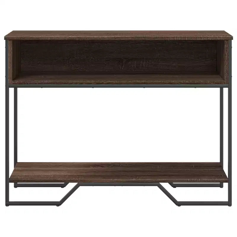 Clihome Modern Warm Spacious Sonoma Console Table for Entryway, Sturdy Capacity Hallway Table