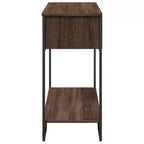 Clihome Modern Warm Spacious Sonoma Console Table for Entryway, Sturdy Capacity Hallway Table