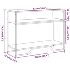 Clihome Modern Warm Spacious Sonoma Console Table for Entryway, Sturdy Capacity Hallway Table