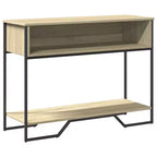 Clihome Modern Warm Spacious Sonoma Console Table for Entryway, Sturdy Capacity Hallway Table
