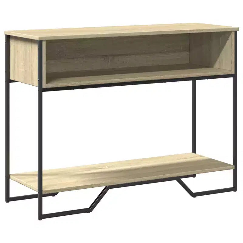 Clihome Modern Warm Spacious Sonoma Console Table for Entryway, Sturdy Capacity Hallway Table